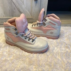 Timberland Women's Boots 85348 Euro Hiker White/Pink Size 10